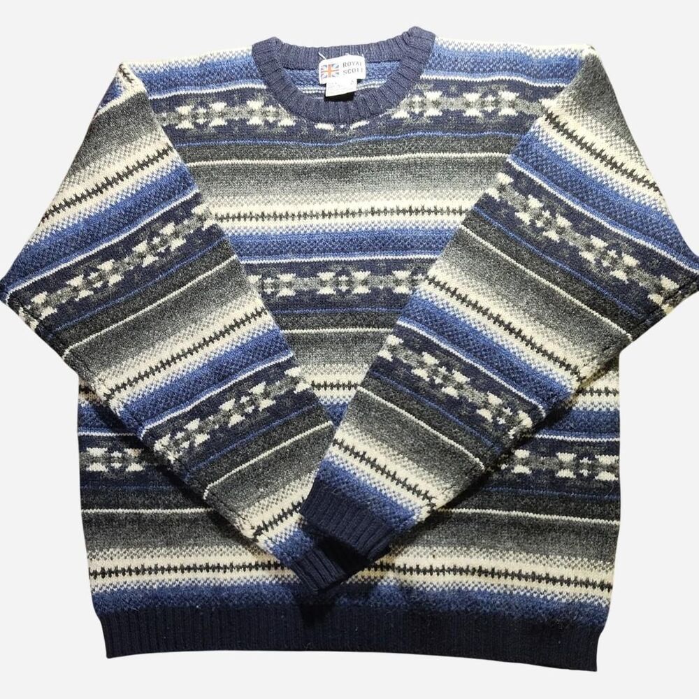 Royal Scott shetland wool sweater size L knitwear - Picture 1 of 4